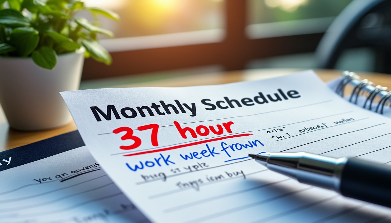 découvrez combien d'heures de travail cela représente sur un mois lorsque vous travaillez 37h par semaine. explications et calculs simples pour mieux comprendre votre temps de travail mensuel.